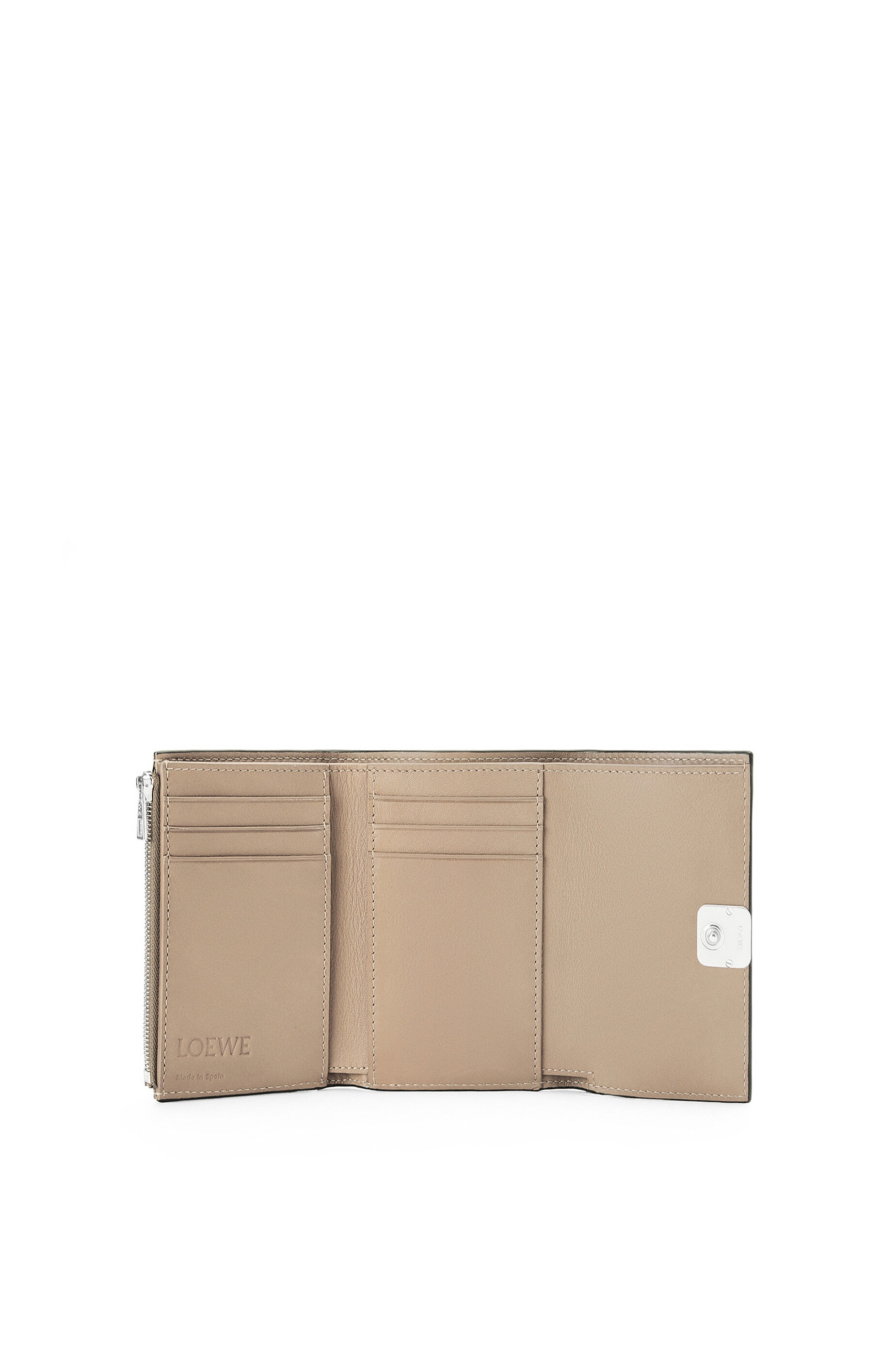 Anagram small vertical wallet in pebble grain calfskin - 2