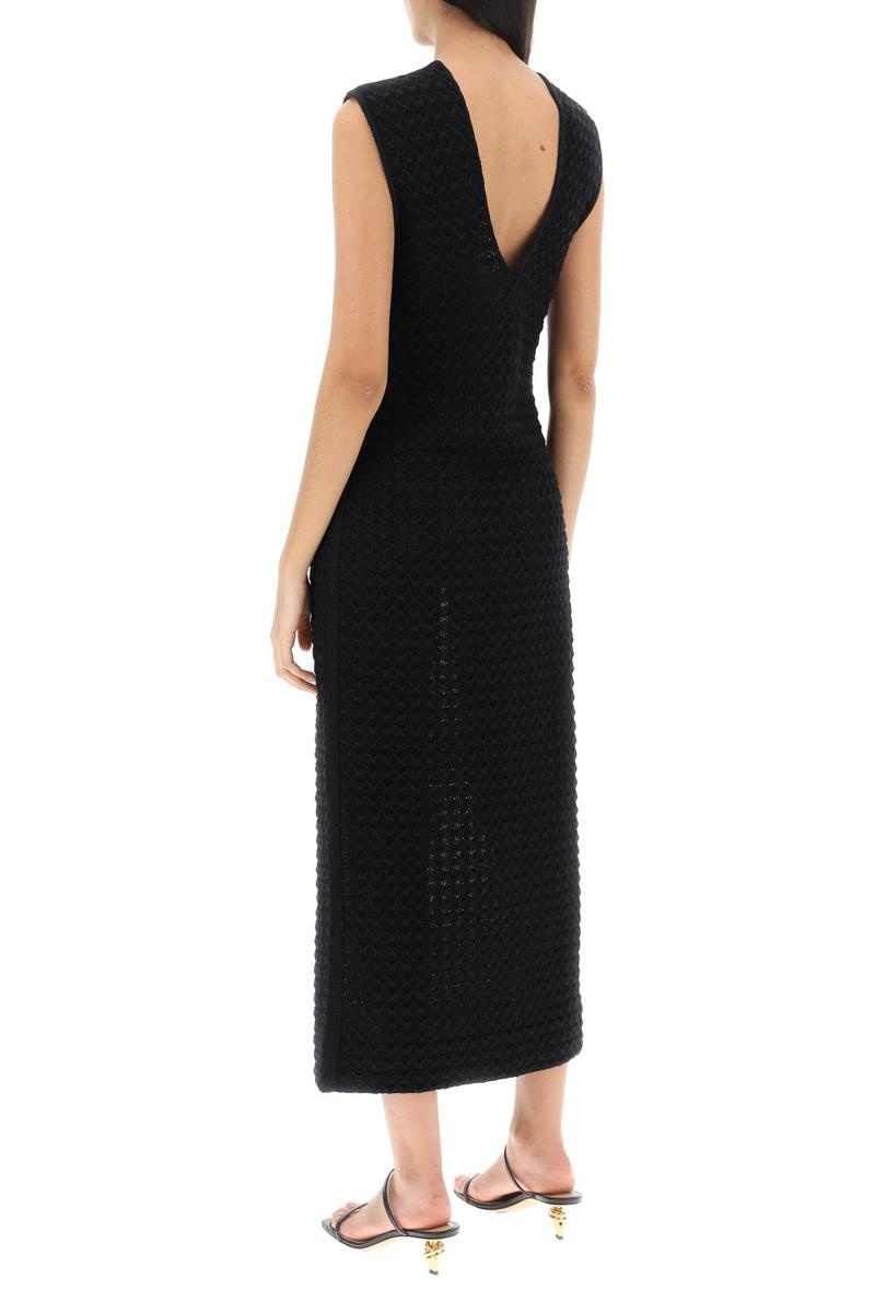 Jil Sander MIDI DRESS IN OPENWORK KNIT - 3