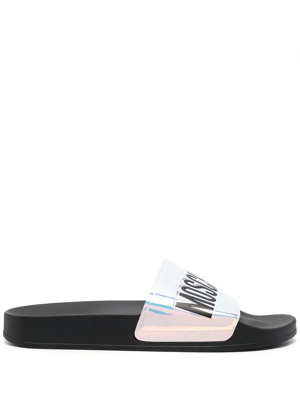 iridescent logo-strap slides - 1