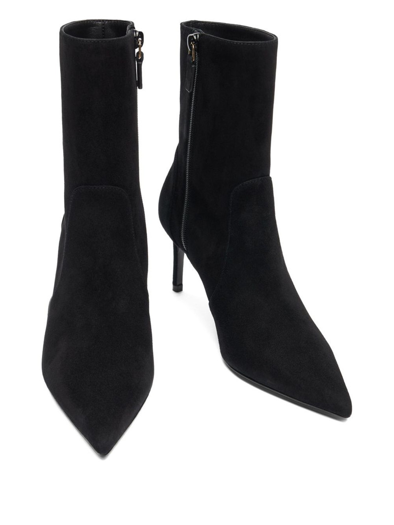 75mm Stuart Power zip-detail pointed-toe boots 5