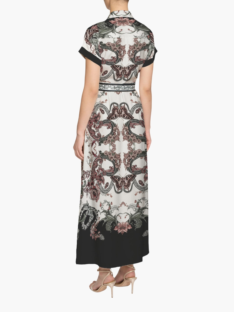 Marchesa BELTED TWILL SHIRT MAXI DRESS outlook