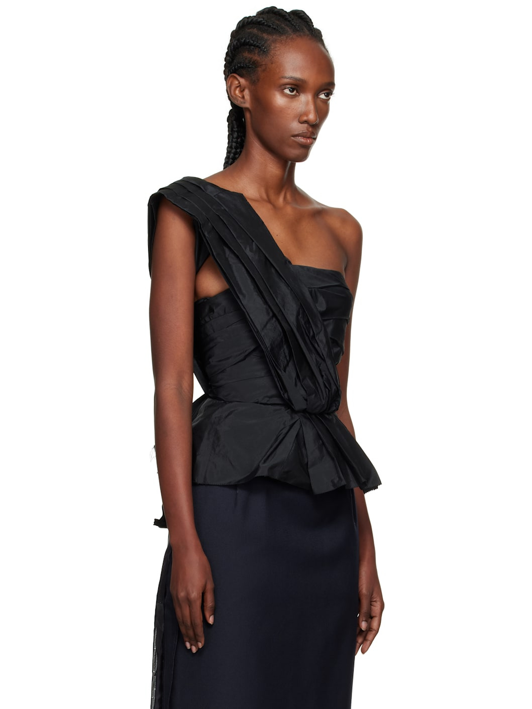 Black Pleated Top - 2