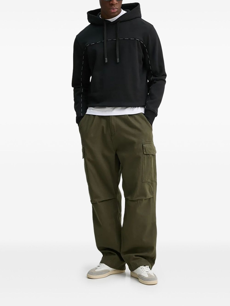 contrast-stitch hoodie 1