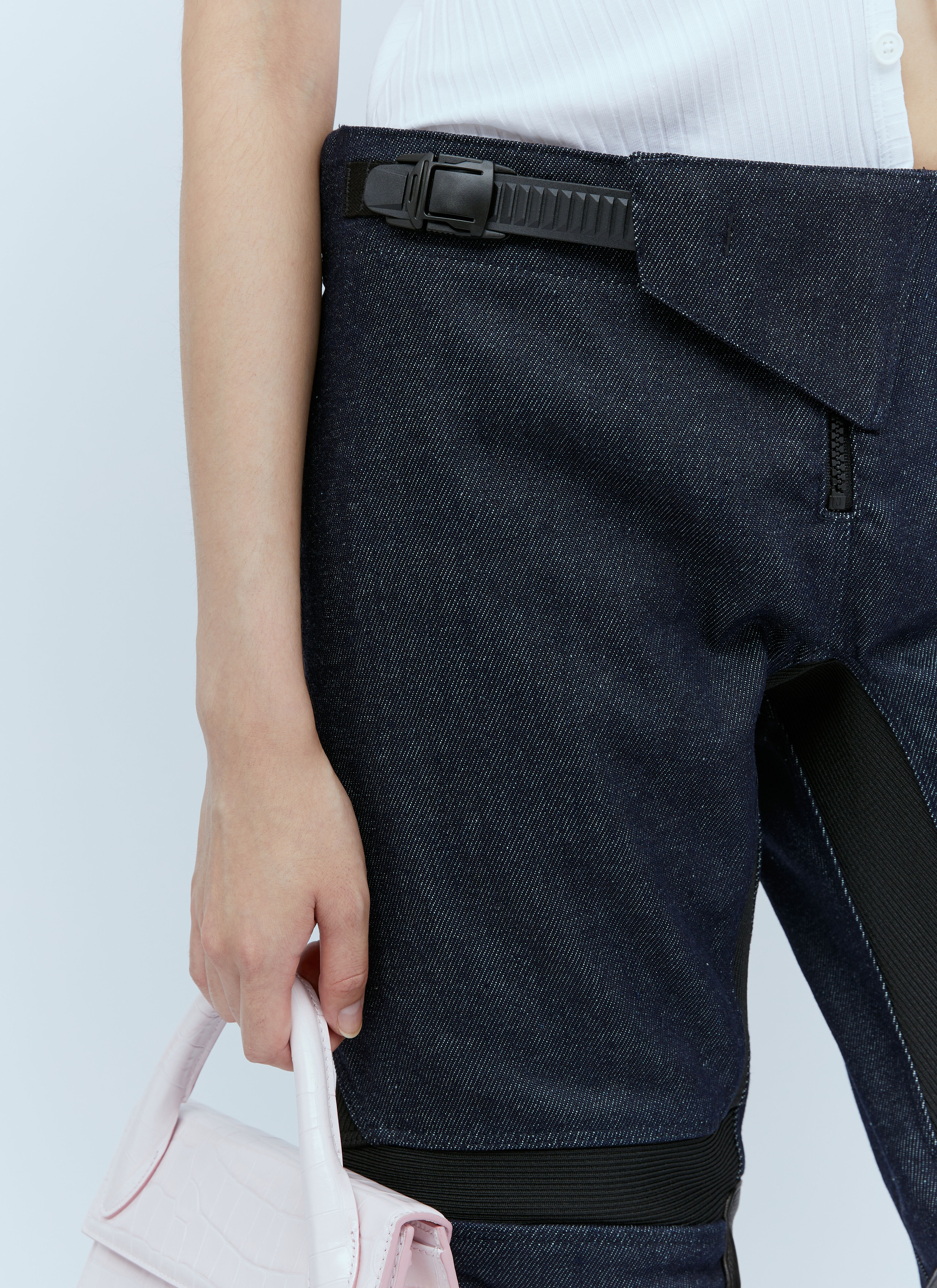 Denim Racing Pants - 4