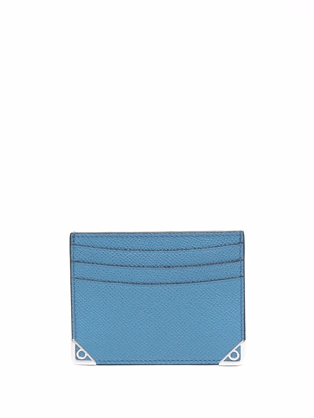 Gancini textured leather cardholder - 2