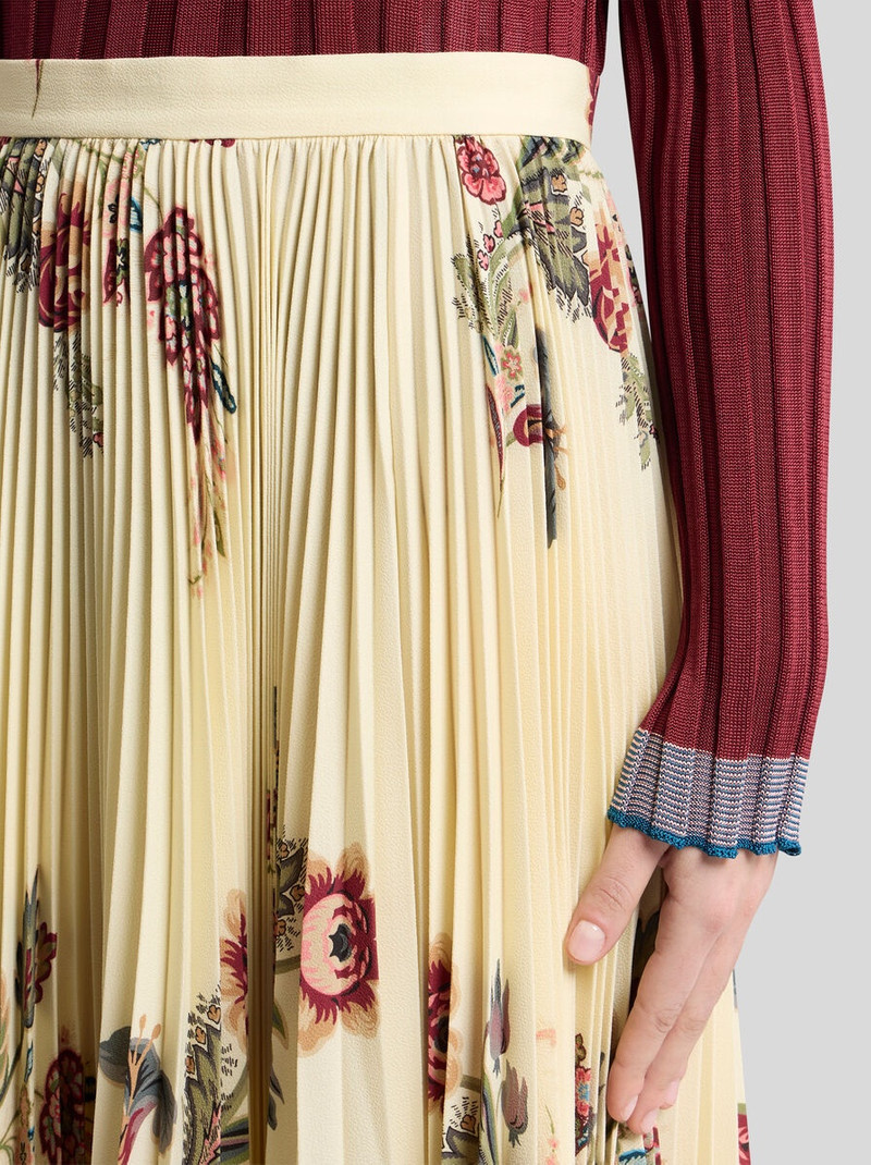 Etro PLEATED SABLE SKIRT WITH PRINT outlook