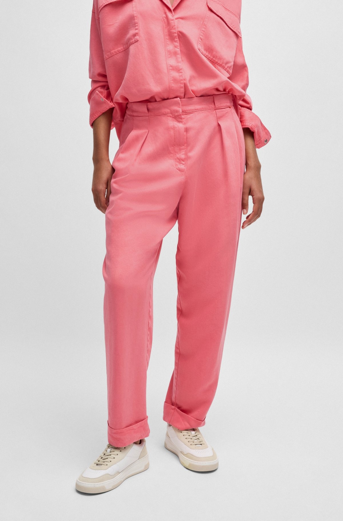 REGULAR-FIT TROUSERS WITH TAPERED LEG - 2