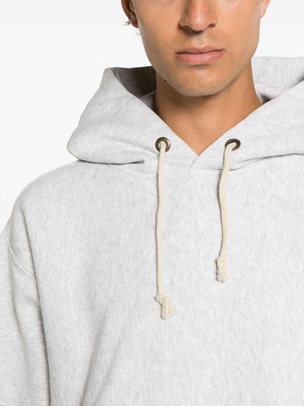 pouch-pocket cotton hoodie - 7