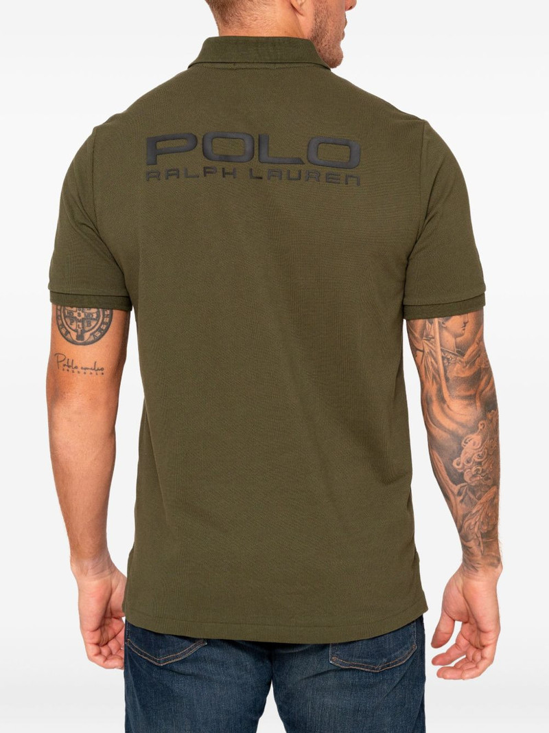 logo-embroidered polo shirt 3