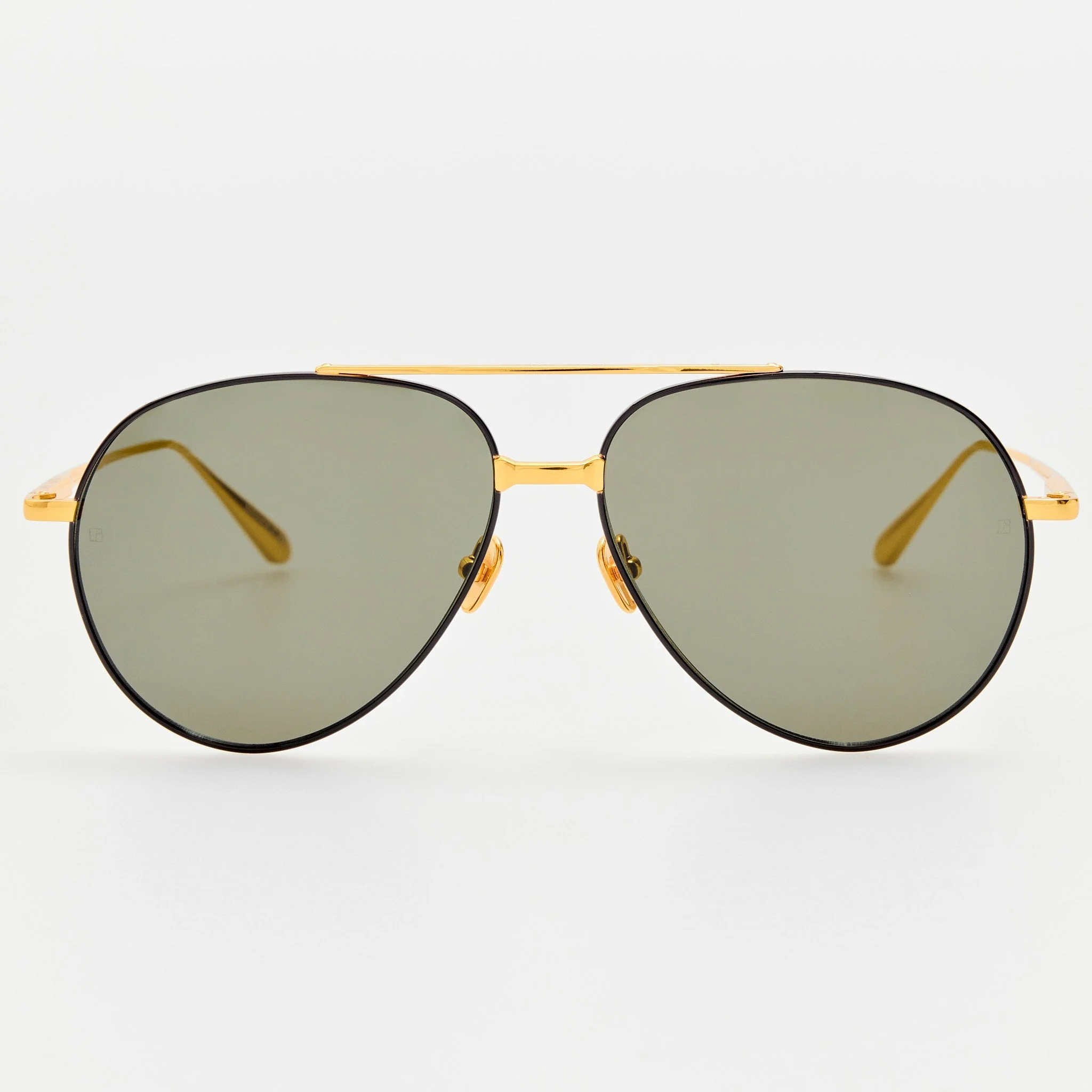 MEN'S MARCELO AVIATOR SUNGLASSES 검정과 황색 금 - 1