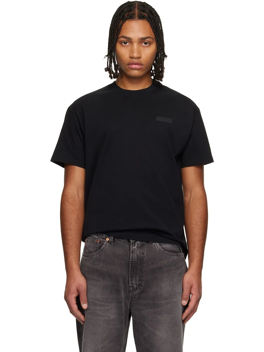 Black 'GIVENCHY' Patch T-shirt - 1