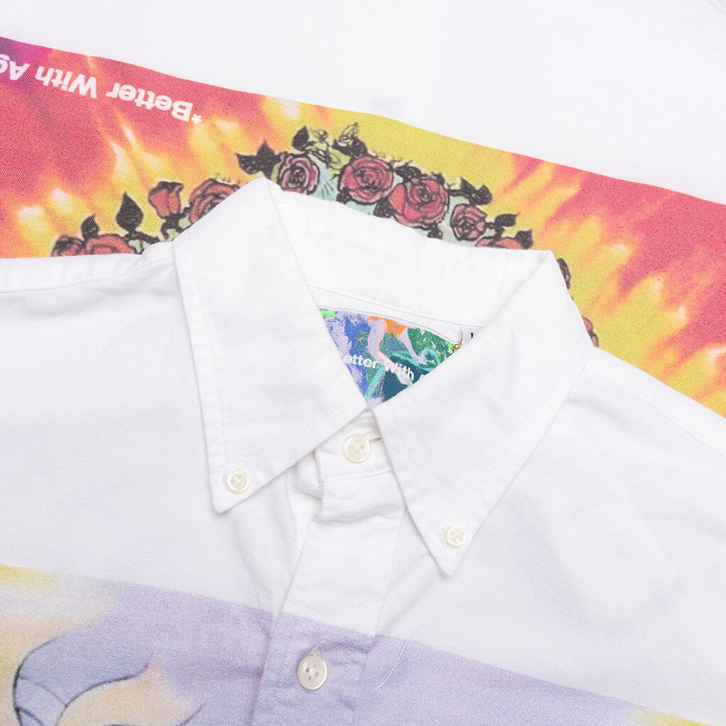 ROAD TRIP BUTTON-DOWN SHIRT - WHITE - 3