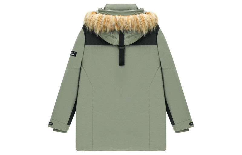 New Balance New Balance Logo Classic Down Jacket 'Green Black' AMJ14300-OLG outlook