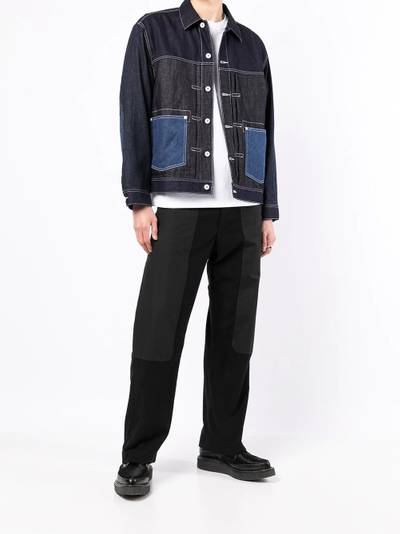 Comme des Garçons Homme patchwork denim style jacket outlook