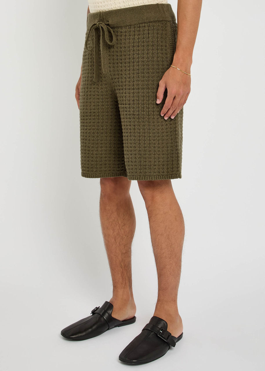 The Elder Statesman Lite Check Ball Cotton-knit Shorts - 2