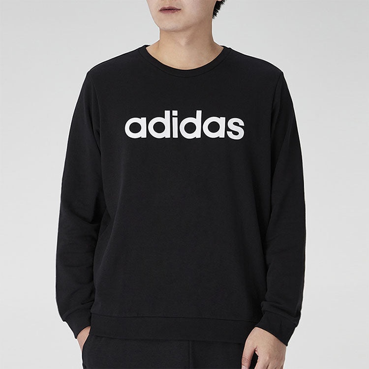 adidas Round Neck Casual Pullover Long Sleeves Black GP4873 - 2