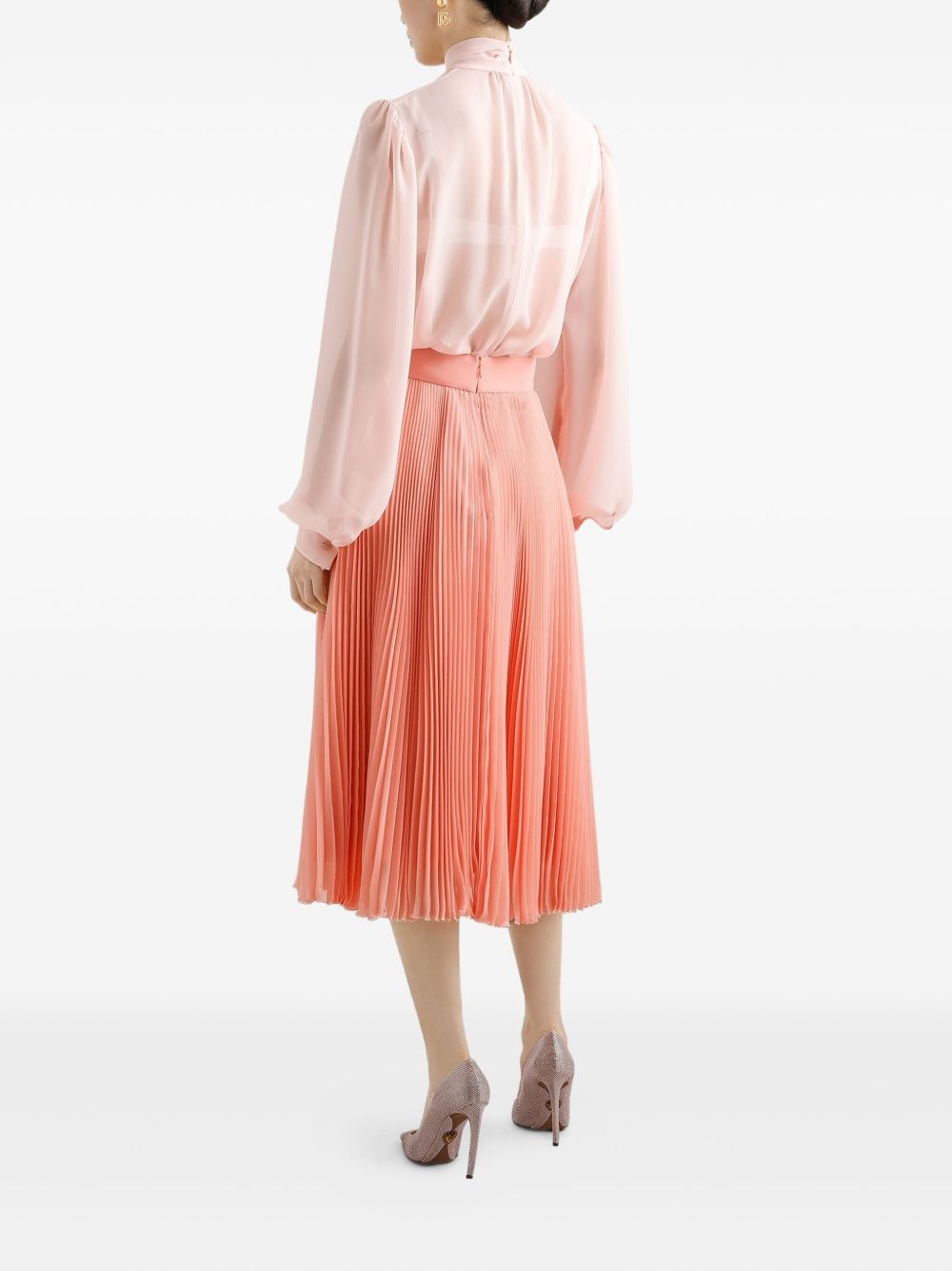 pleated midi skirt - 3