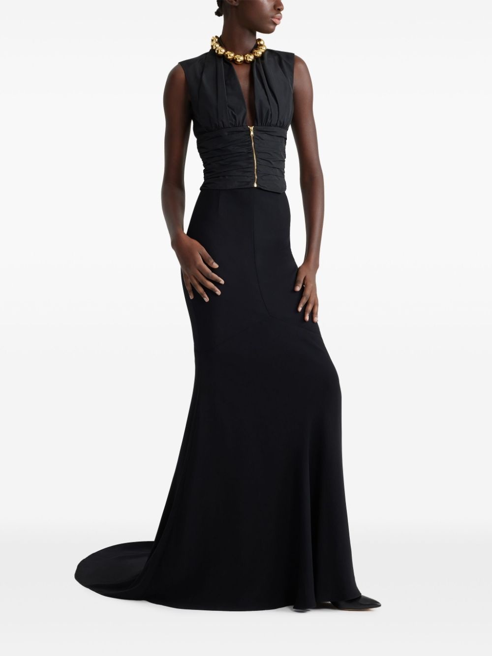 crepe maxi mermaid skirt - 2
