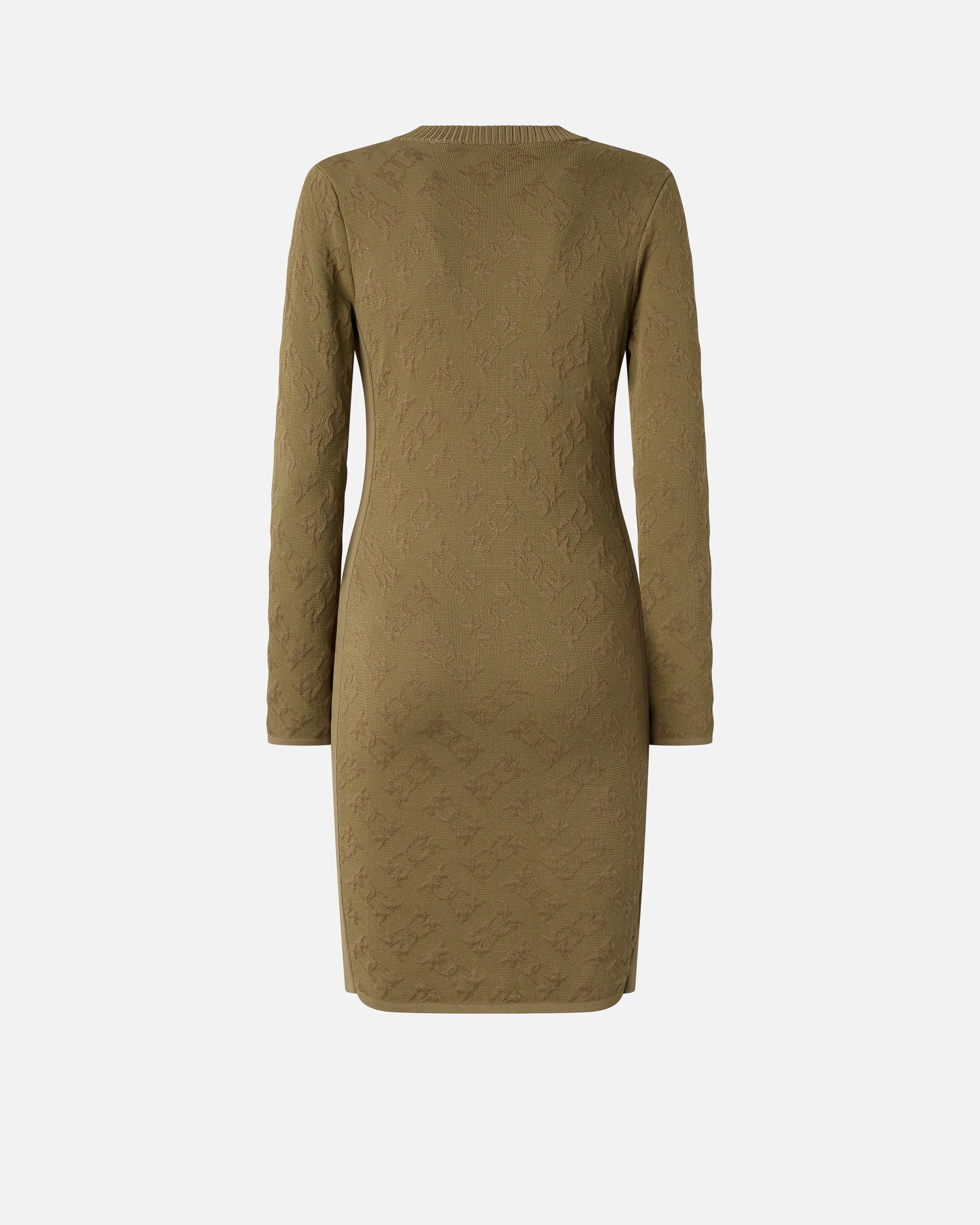 JACQUARD LOGO KNITTED CARDIGAN DRESS - 6