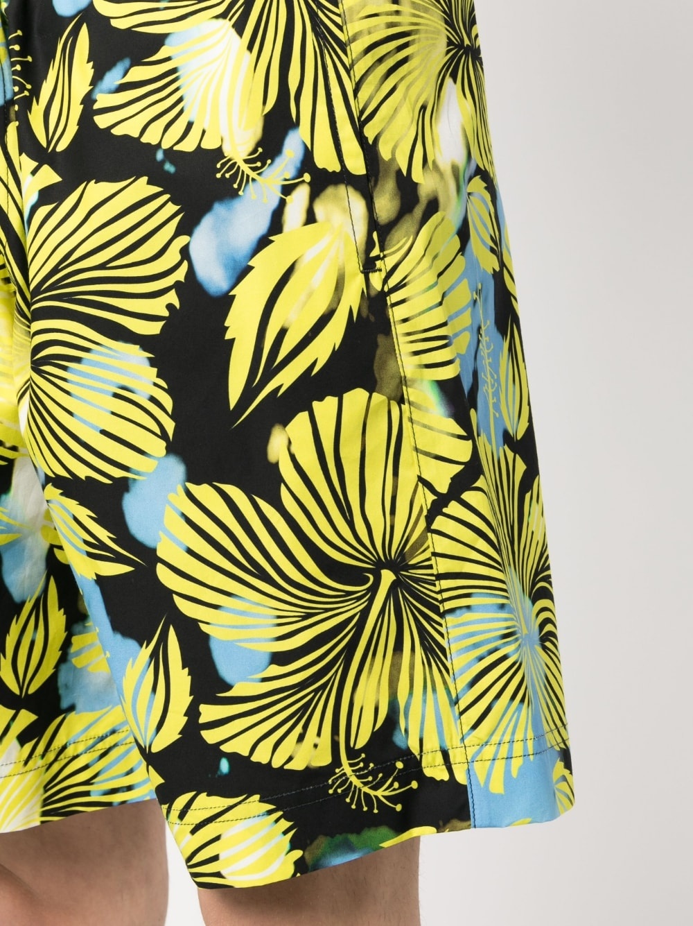 floral-print track shorts - 5