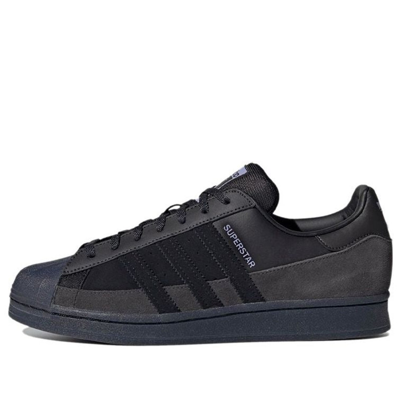 adidas superstar 매끄러운 가죽 및 스웨드 - 1