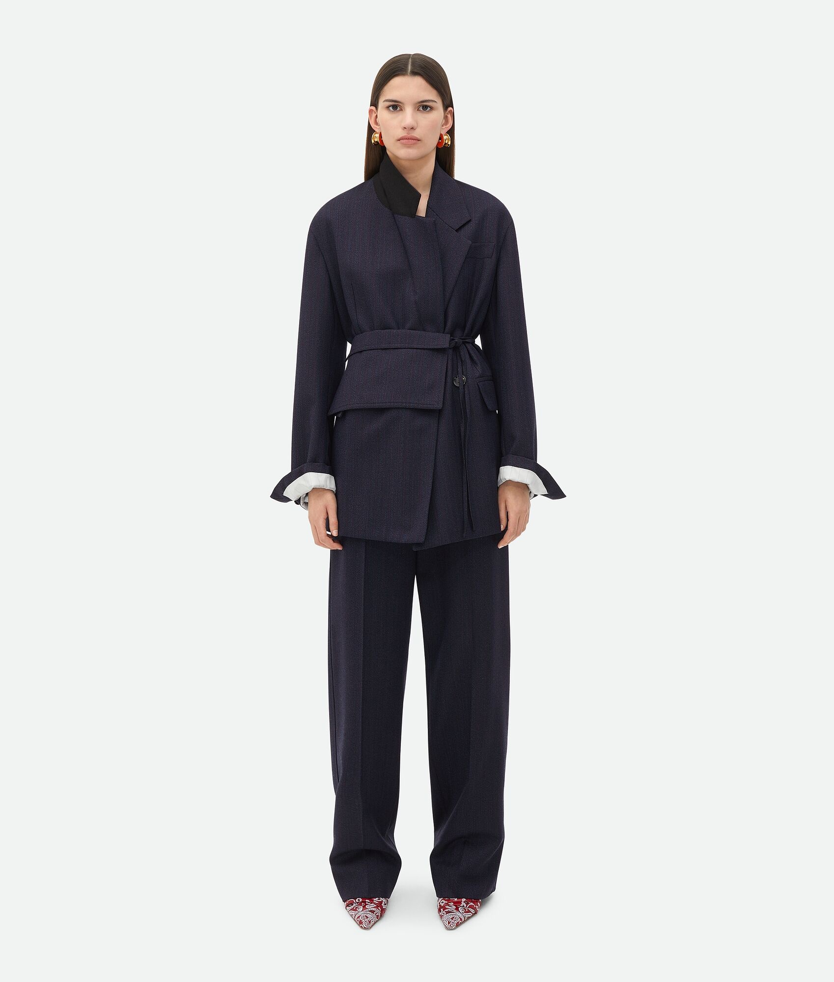 Striped Wool Trousers - 4