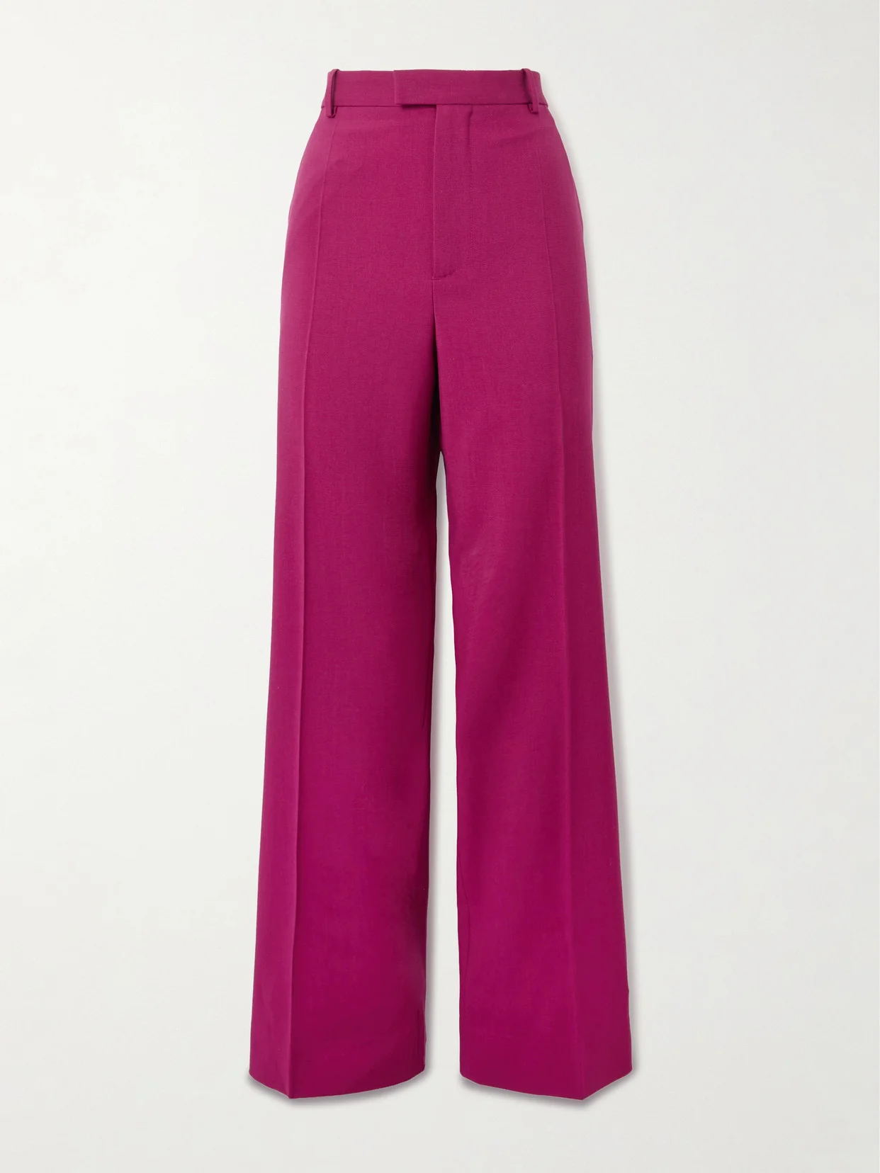 Twill Wide-leg Pants - 1