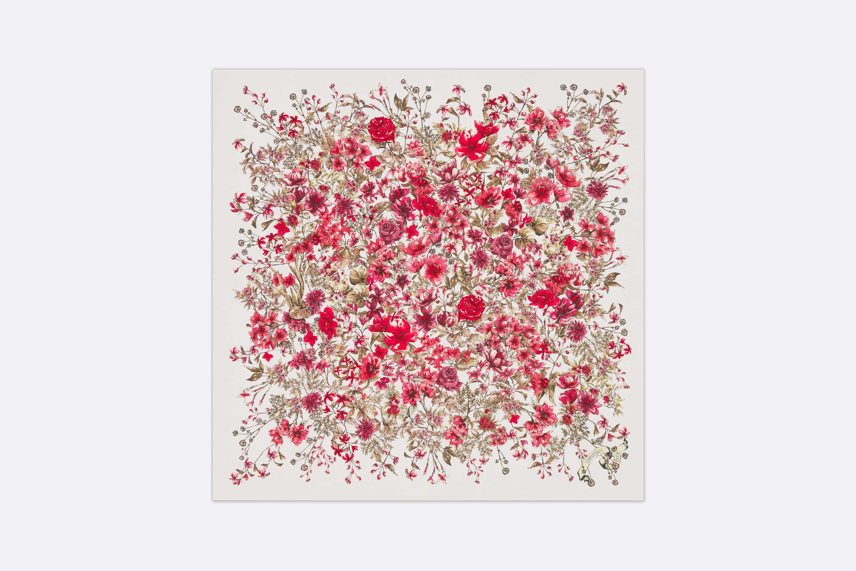 Dior D-Floral 90 Square Scarf | REVERSIBLE