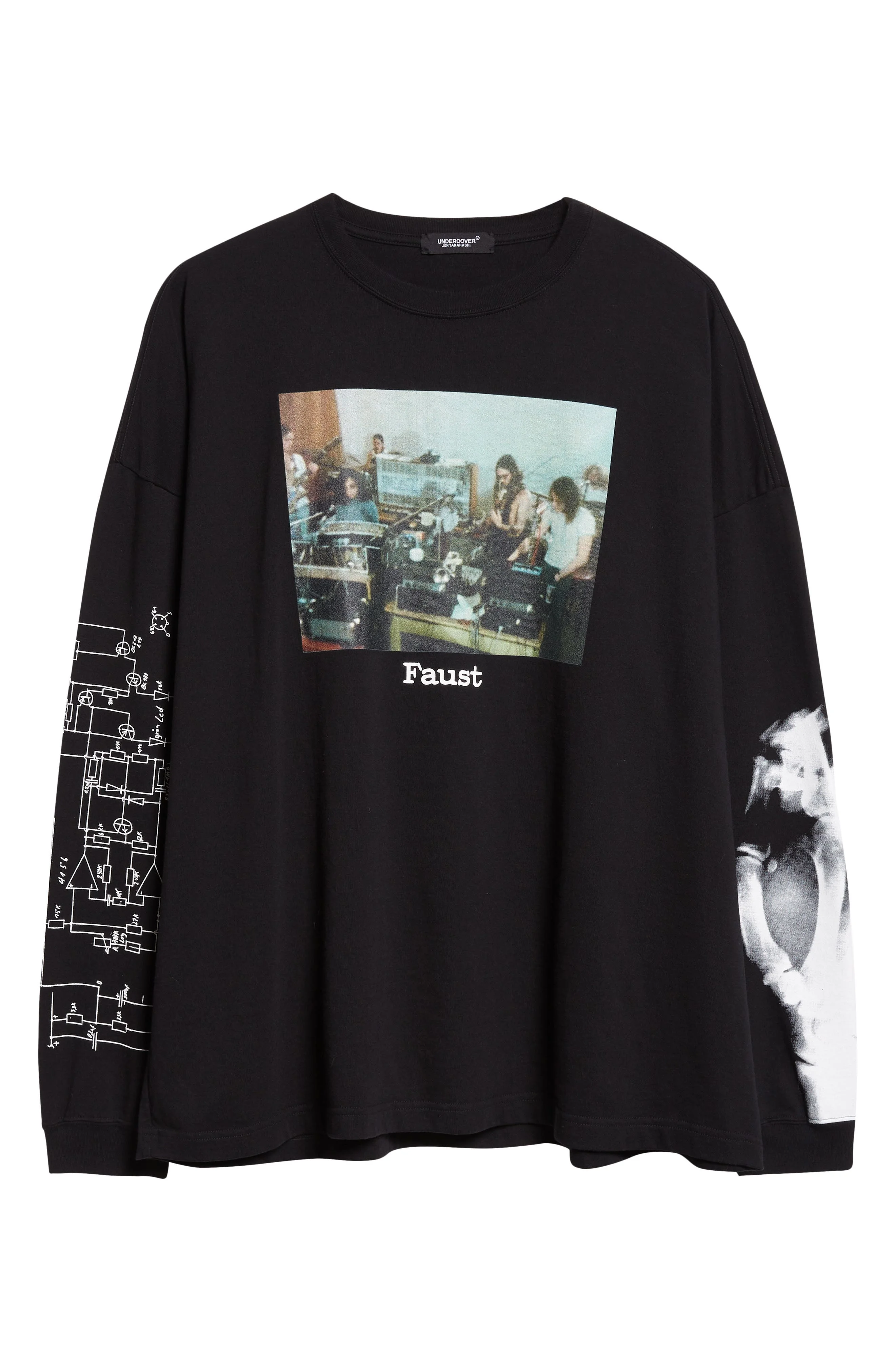 Undercover Faust Logo Sleeve Graphic T-Shirt in Black at Nordstrom - 1