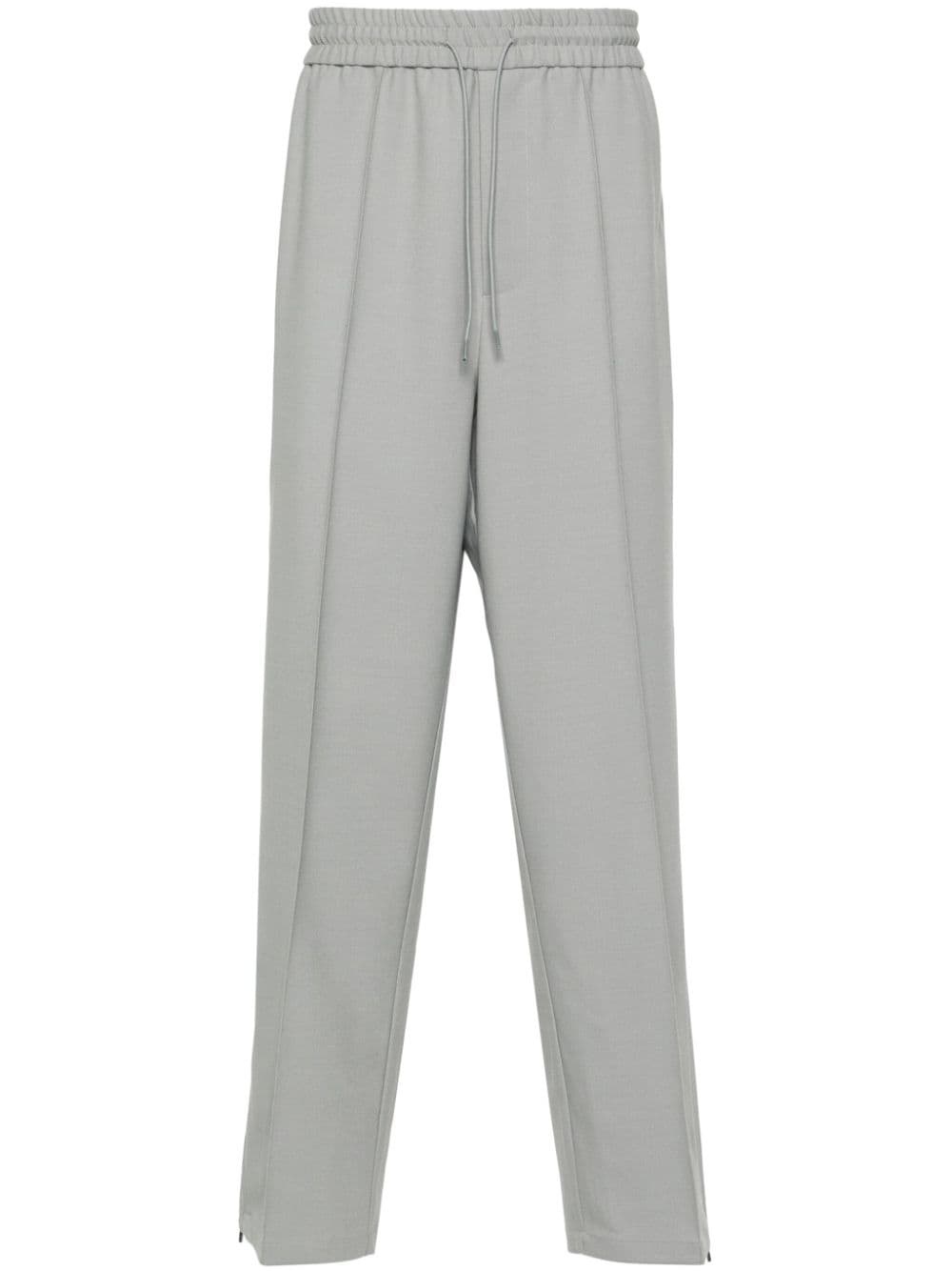 raised-seam straight trousers - 1