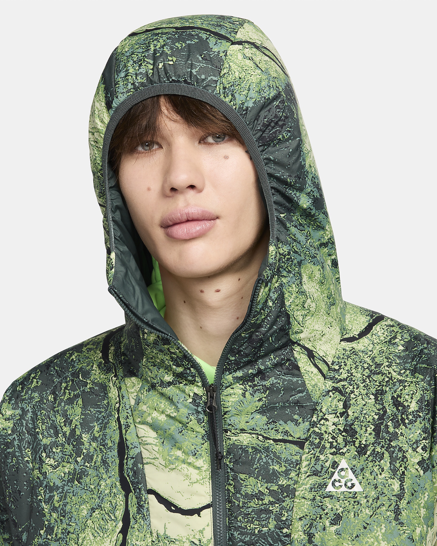 Nike printed parka sale
