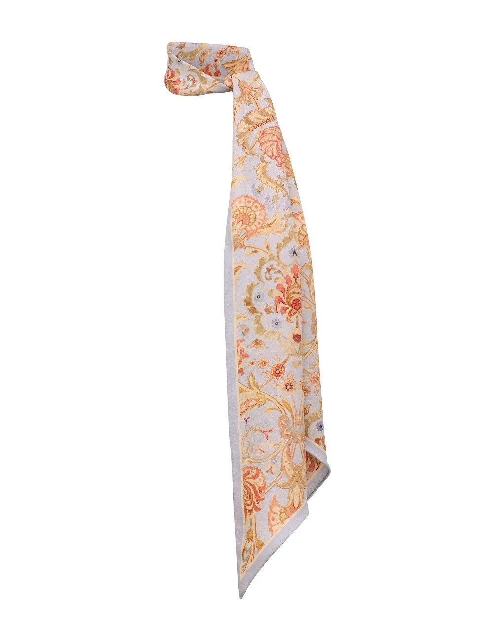 PRINTED SILK NECK SCARF - 1