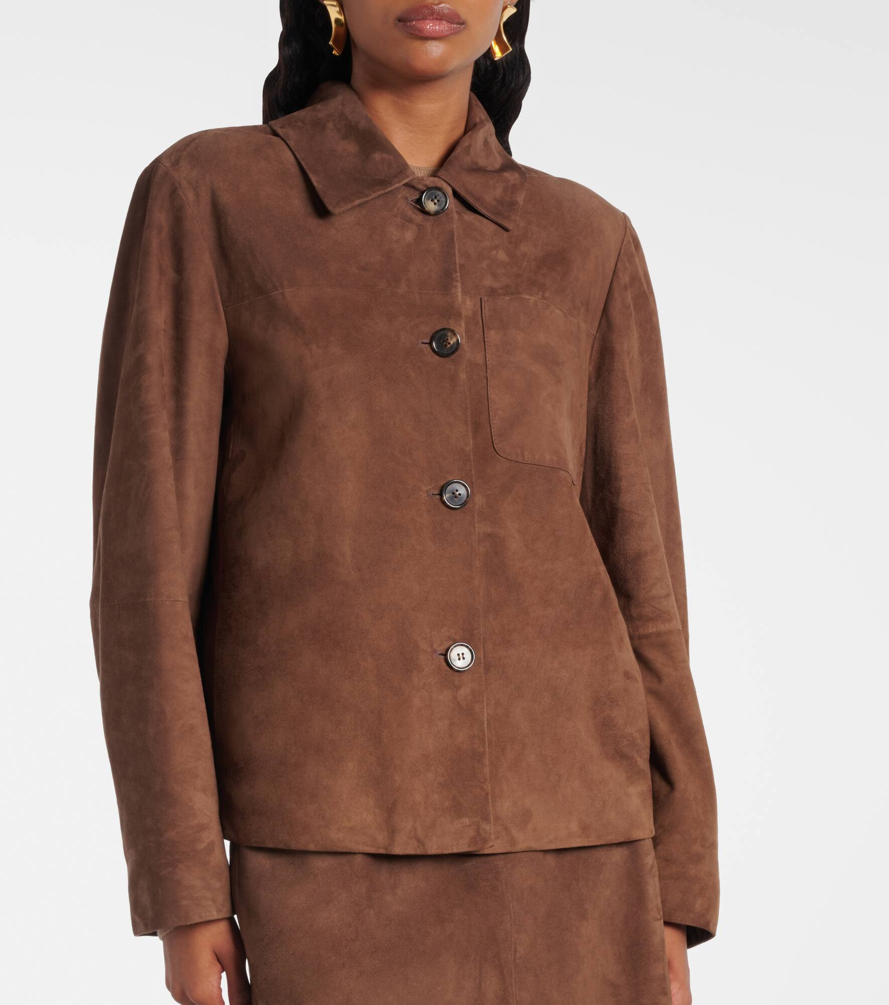Suede overshirt - 5