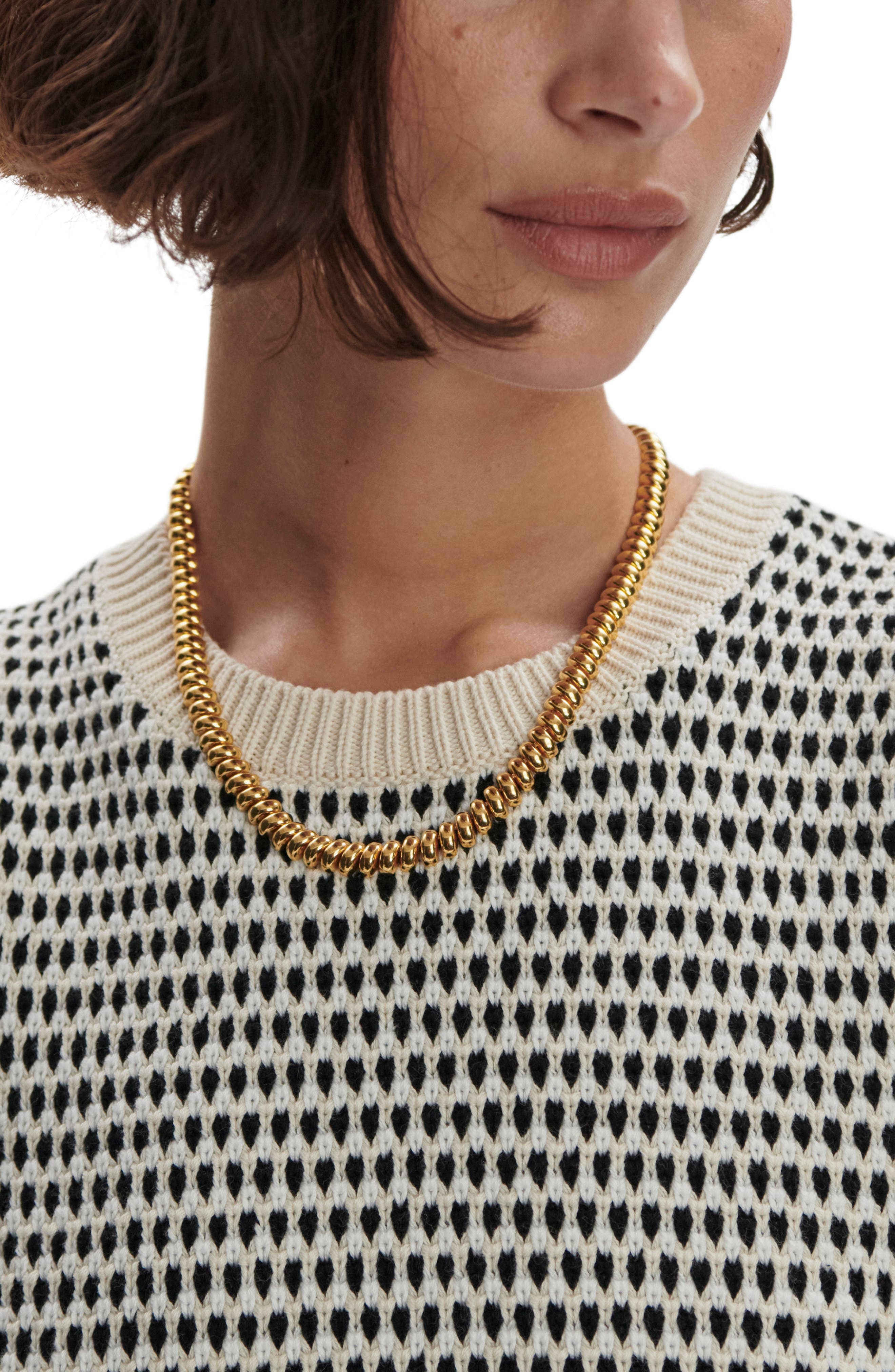 Varley Knowles Textured Cotton Vest in Birch Multi Stitch at Nordstrom - 3