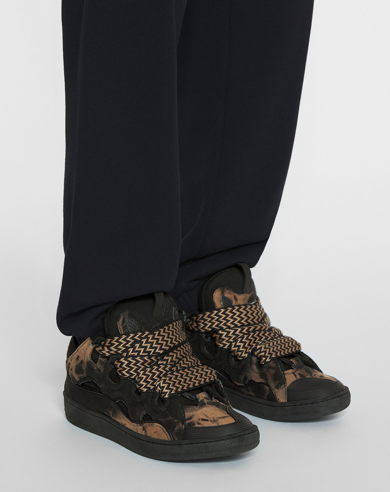 CURB WASHED DENIM SNEAKERS 6