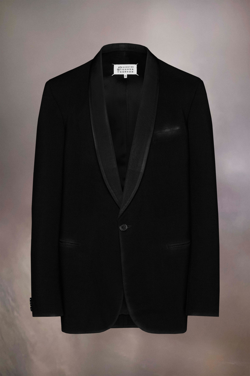 모직 gabardine blazer - 1