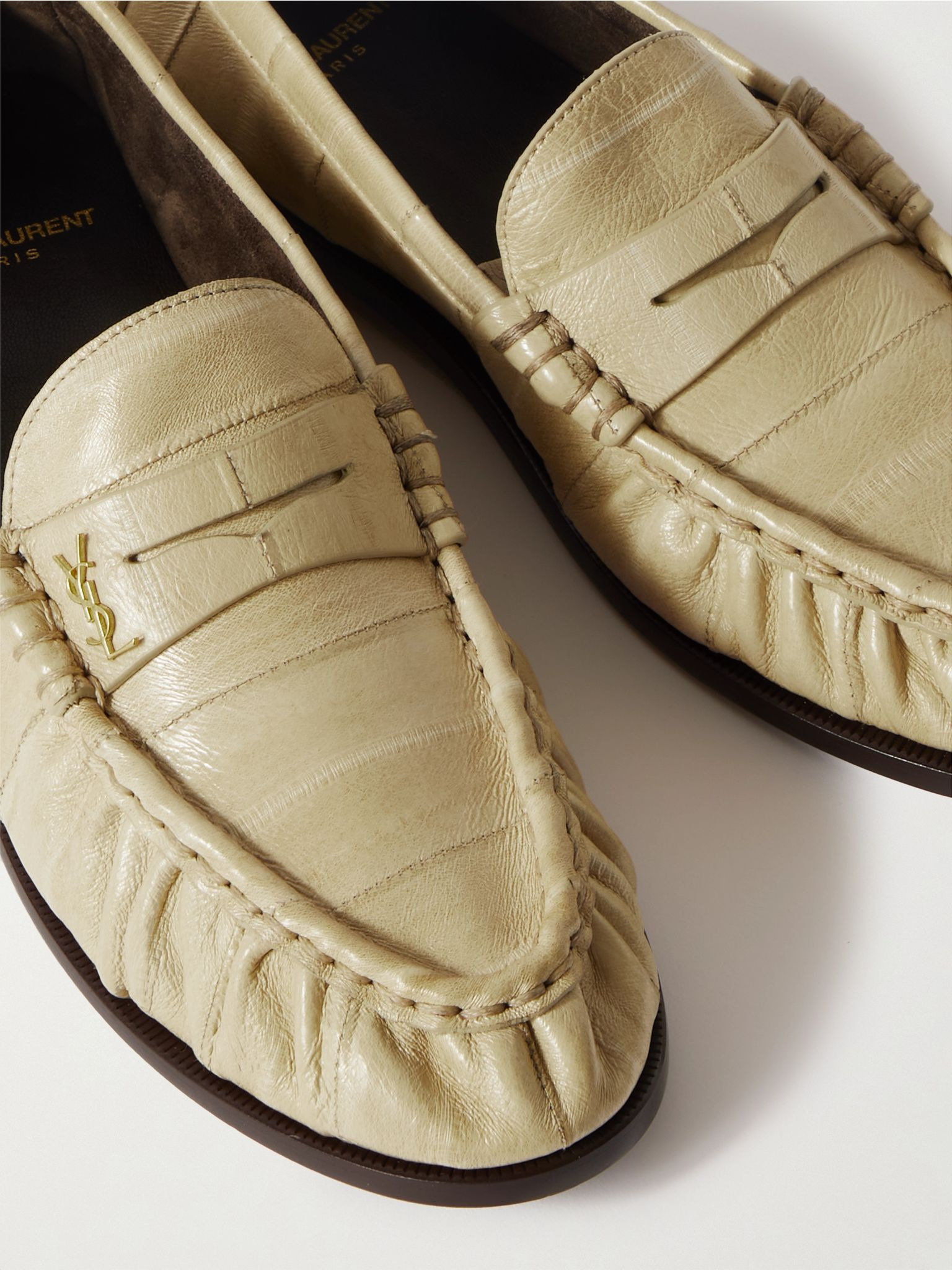 Le Loafer leather loafers Ivory - 4