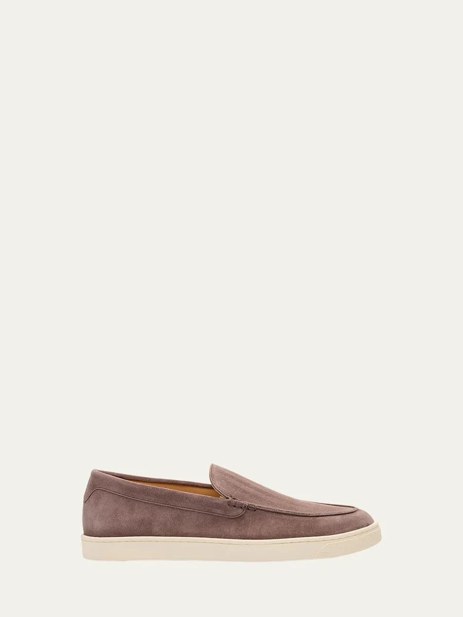 Men's Hybrid Venetian Suede Slip-Ons - 1