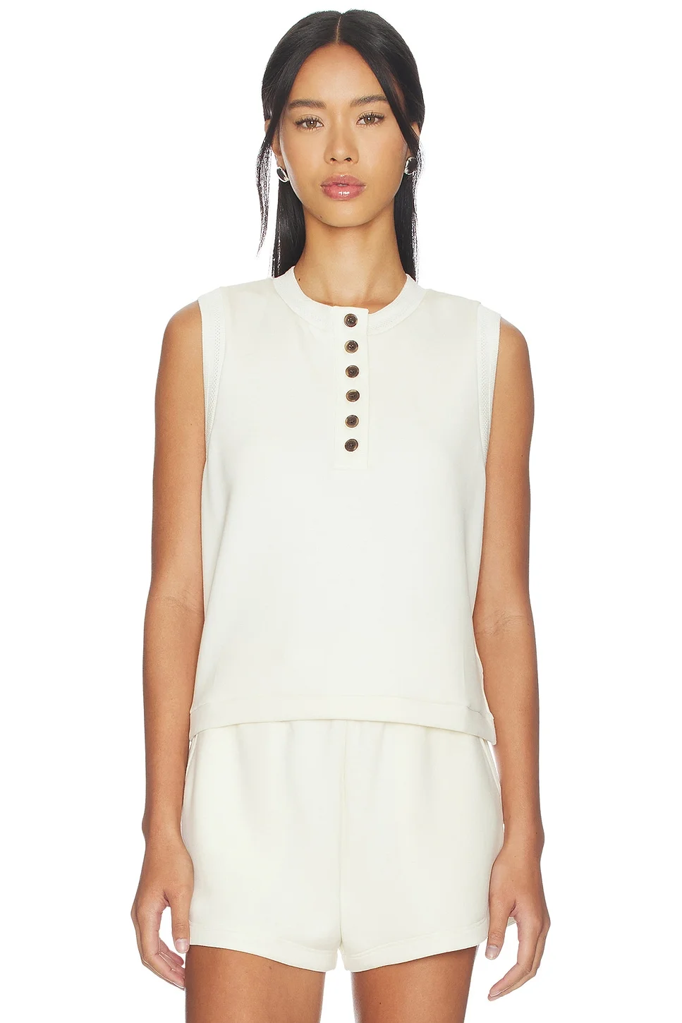 Marla Button Placket Tank Top - 1