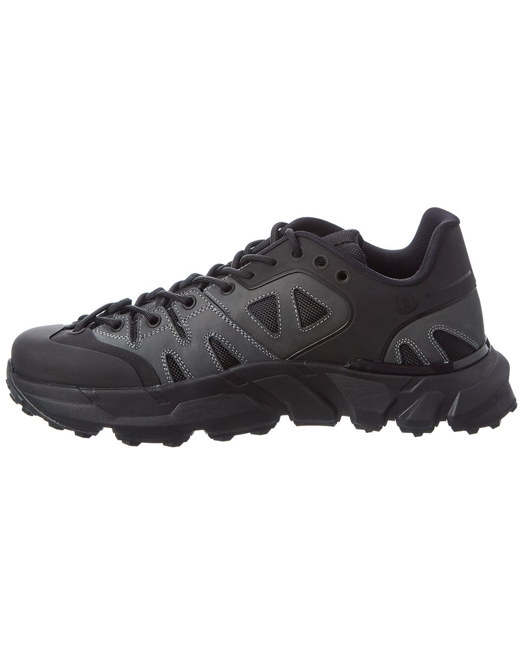 Moncler Silencio Leather-Trim Sneaker - 2
