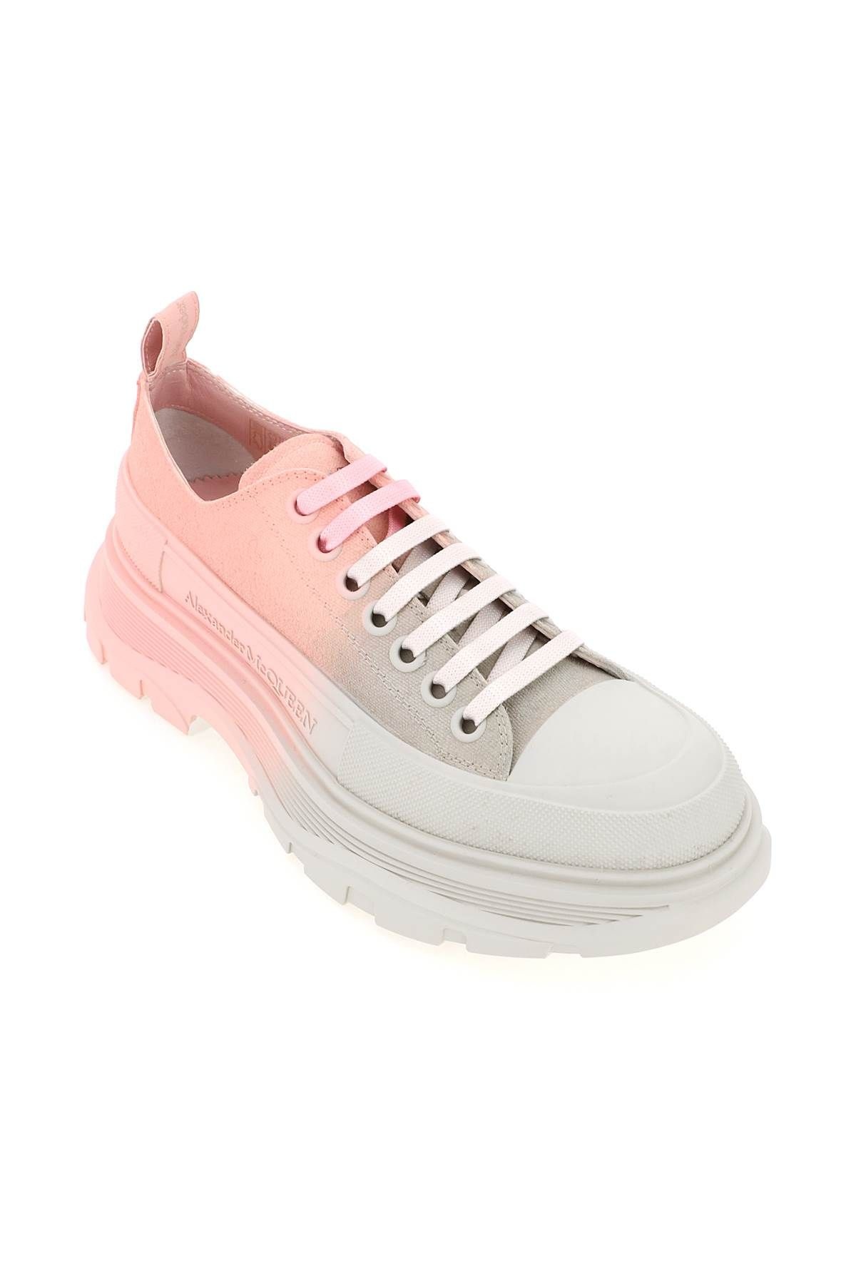 TWO-TONE TREAD SLICK LACE-UP SHOES - 4