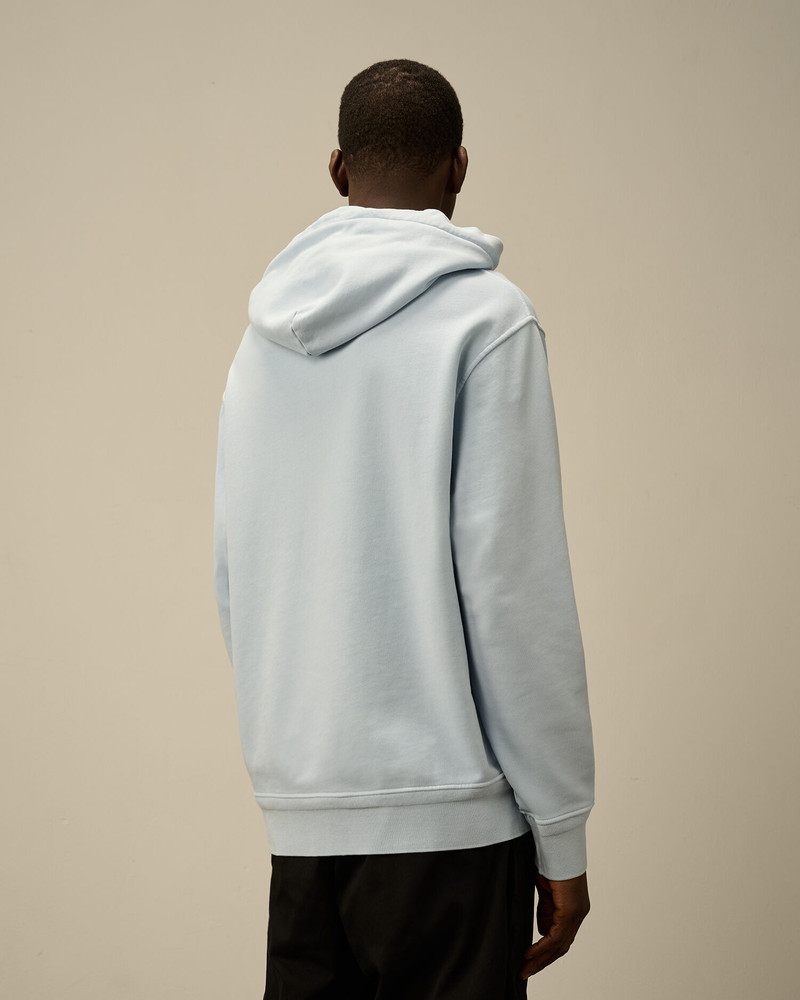 코튼 대각선 Fleece 저항 염색된 까마귀 렌즈 스웨터 4