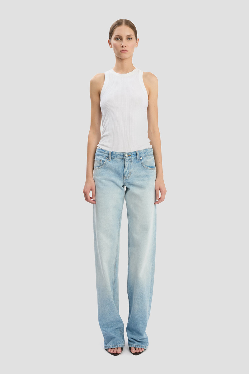 Victoria Beckham Harper Jean In Heritage Blue outlook