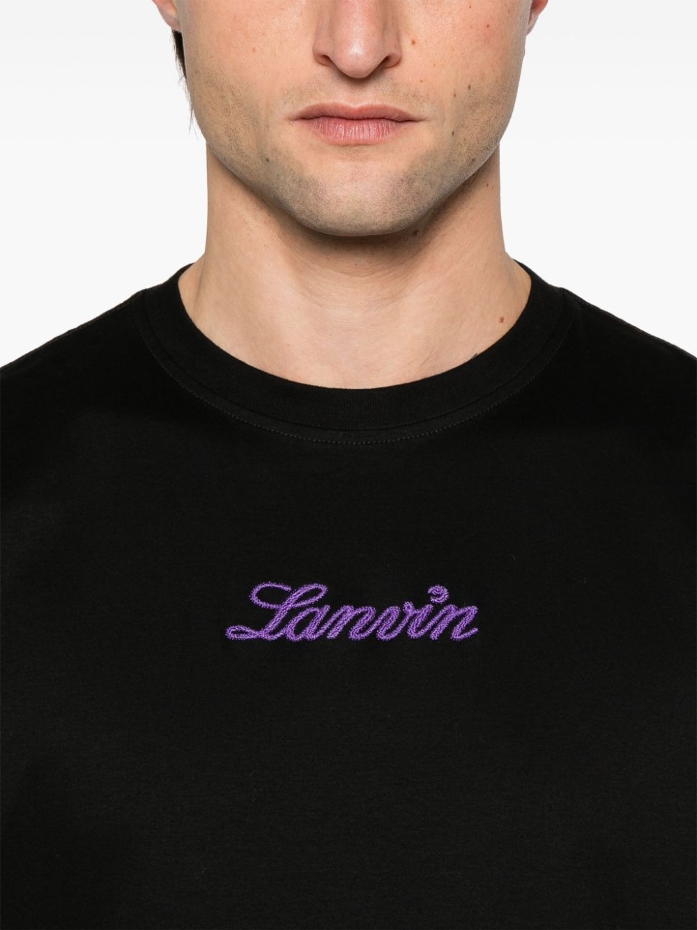 logo-embroidered T-shirt - 4