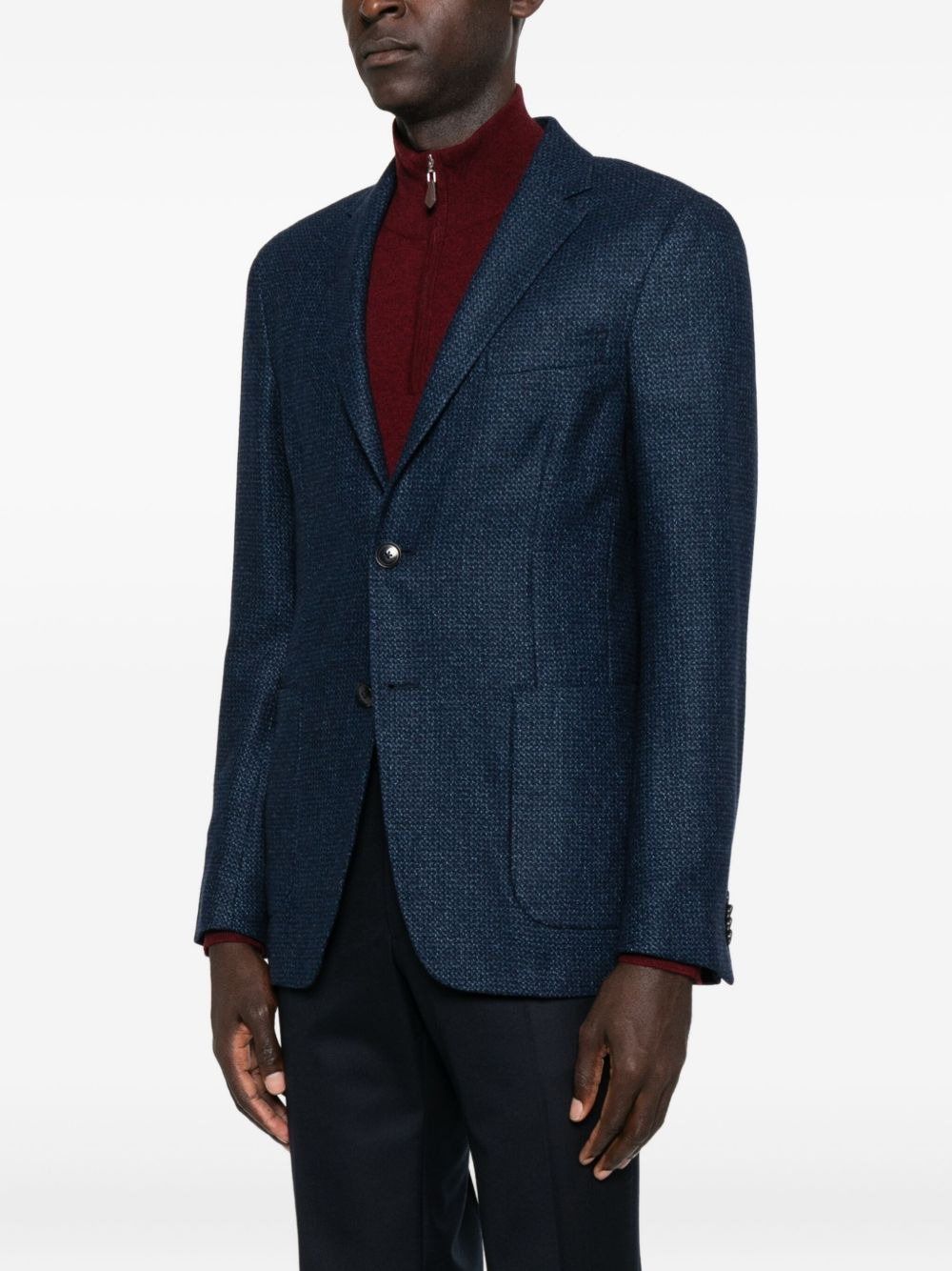 textured blazer - 3