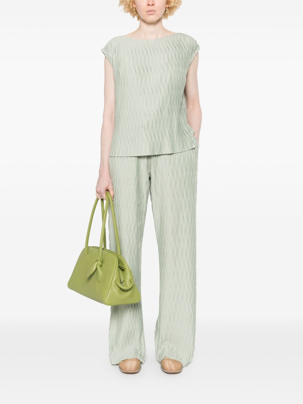 wrinkled-effect trousers - 2