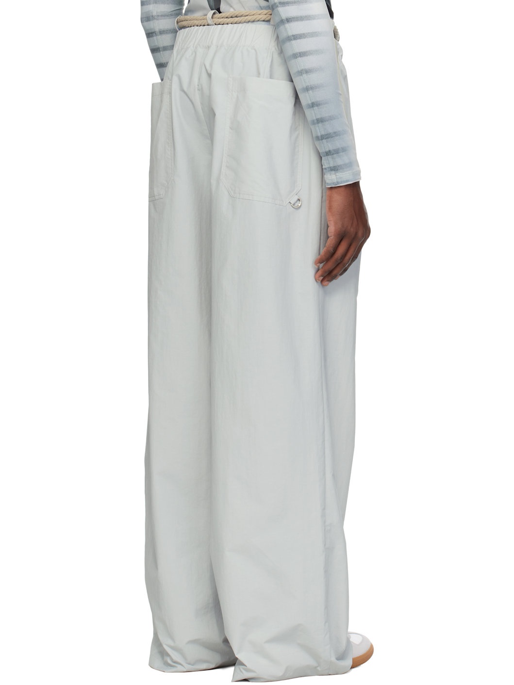 Gray Rope Track Pants - 3
