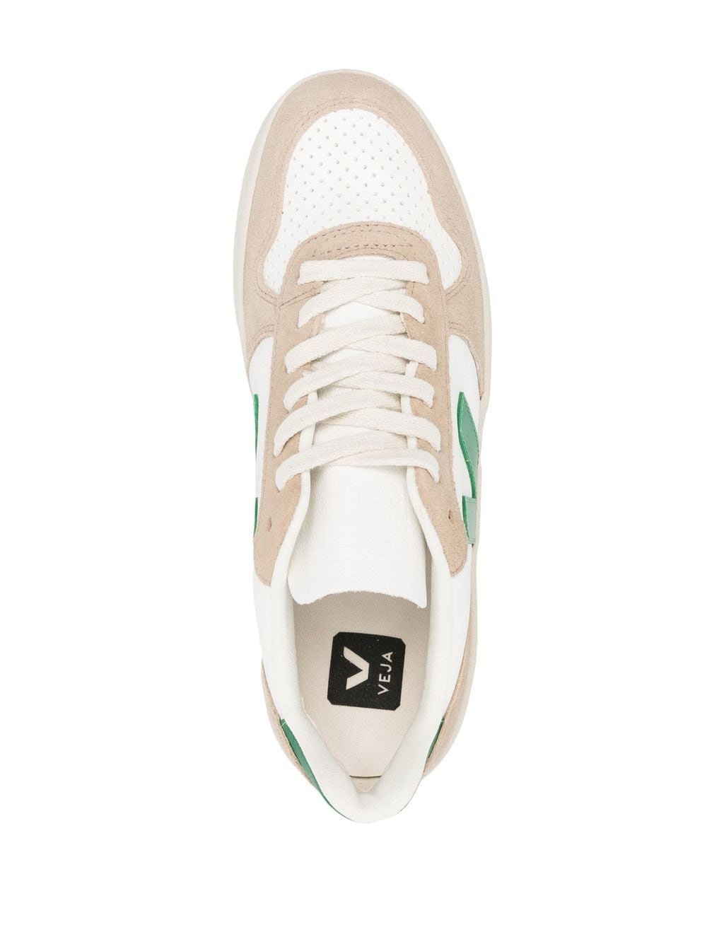 logo-patch lace-up sneakers - 4