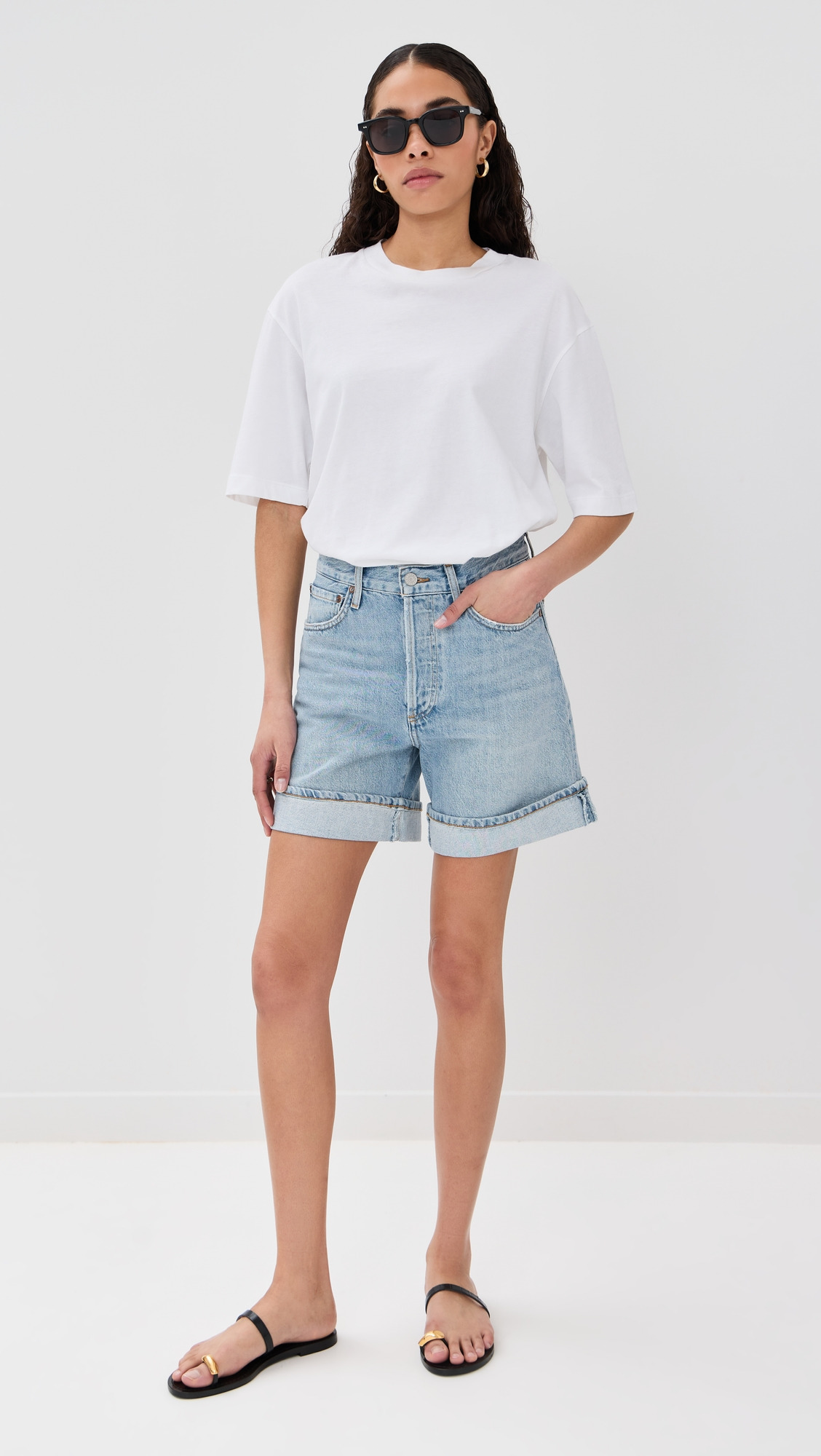 Dame Shorts: High Rise Baggy Cuff - 4