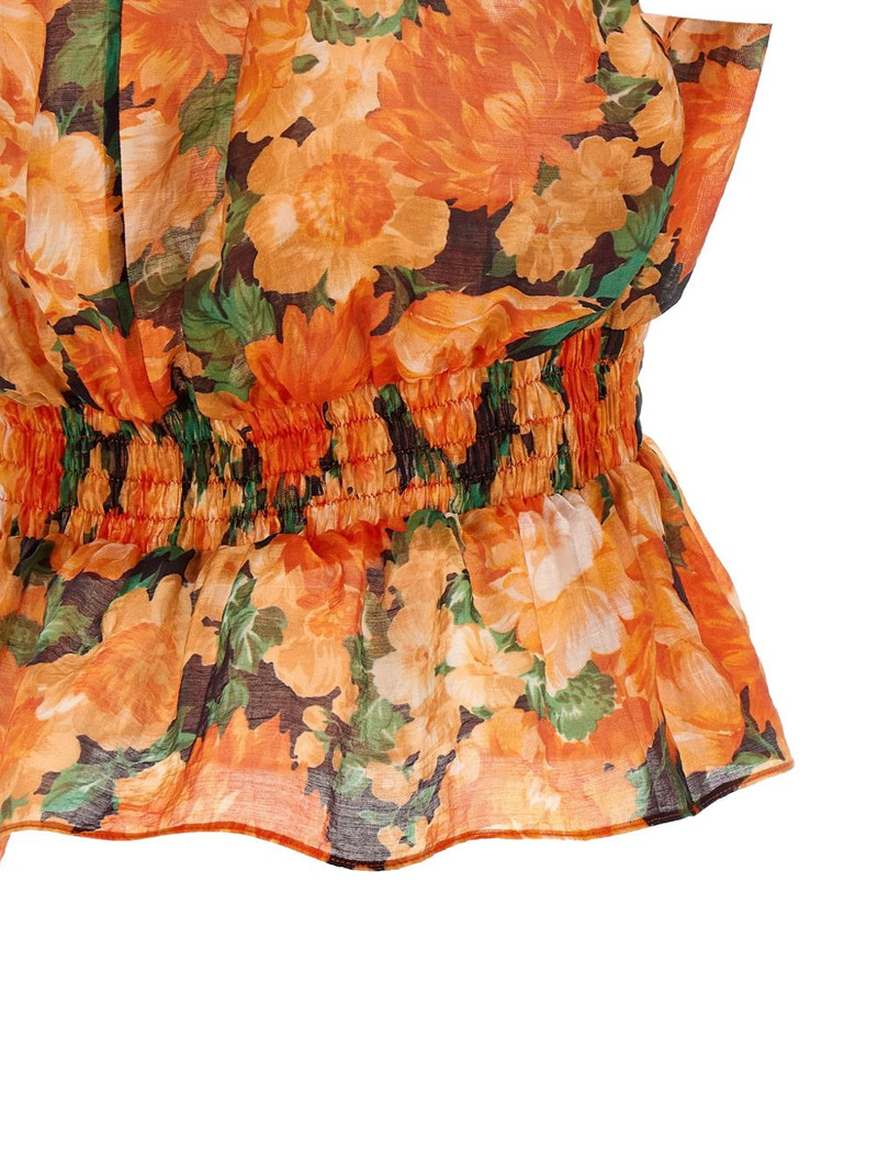 botanical garden V-neck top 4
